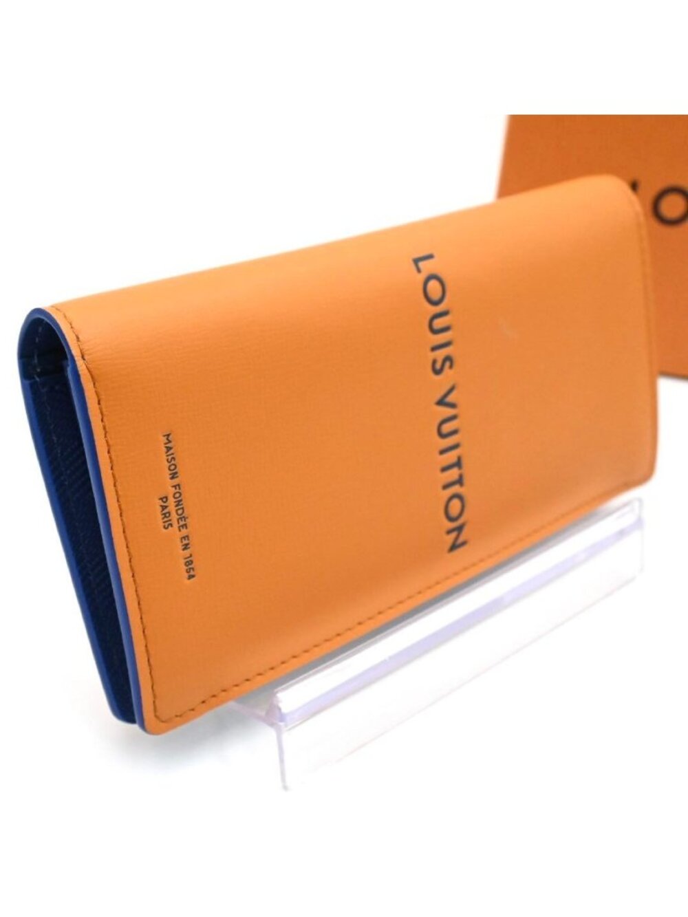 Louis Vuitton LV Packaging Portefeuille Brazza Wallet Orange